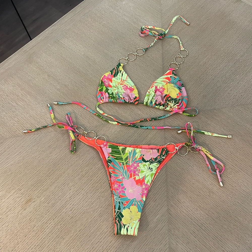 Beach Bunny Tropical Floral Bikini Set large